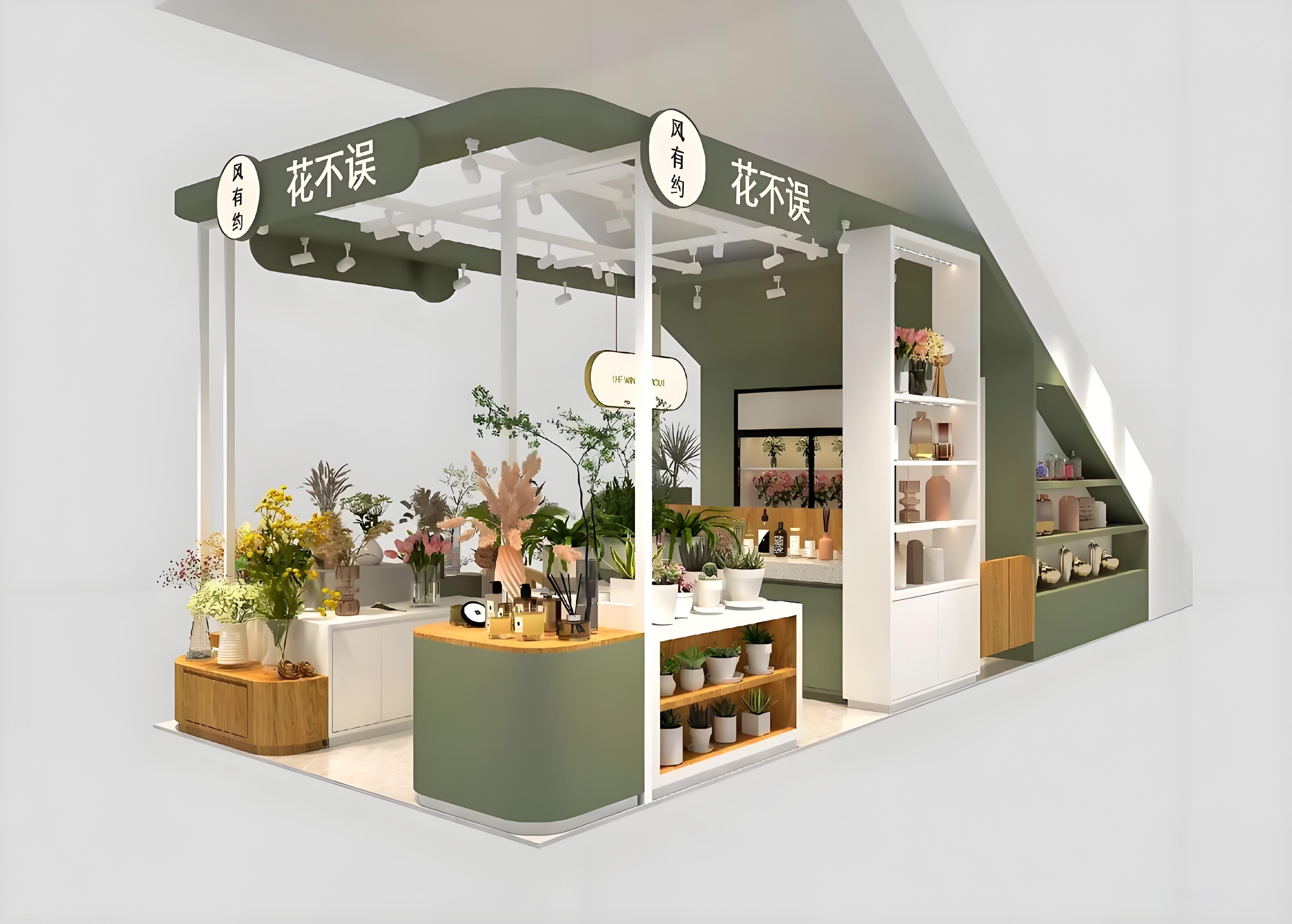 外地展柜厂沟通麻烦？广东本地花店专柜上门测量设计